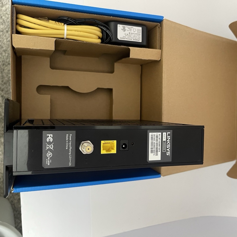 LINKSIS 24X8 DOCSIS 3.0 Model #CM3024. Cable Modem Open Box - Picture 6 of 7